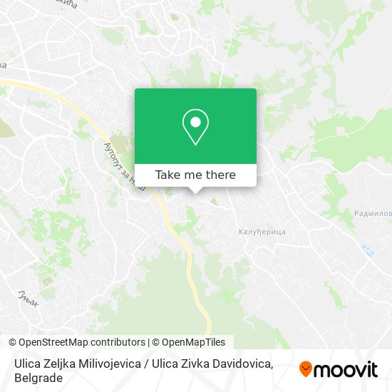 Ulica Zeljka Milivojevica / Ulica Zivka Davidovica map