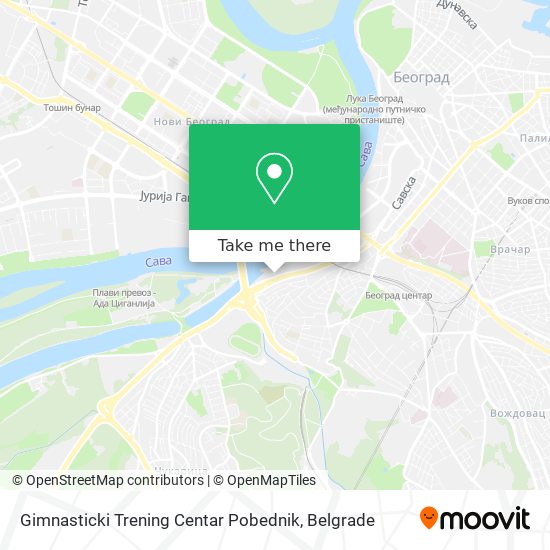 Gimnasticki Trening Centar Pobednik map