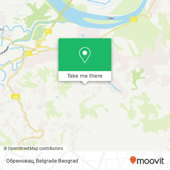 Обреновац map