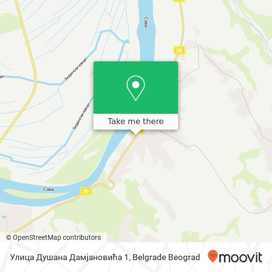 Улица Душана Дамјановића 1 map