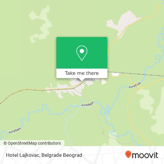 Hotel Lajkovac map