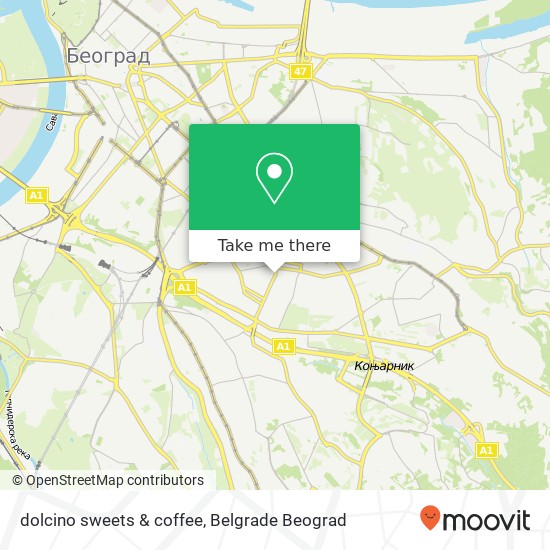 dolcino sweets & coffee map