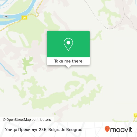 Улица Преки луг 23Б map