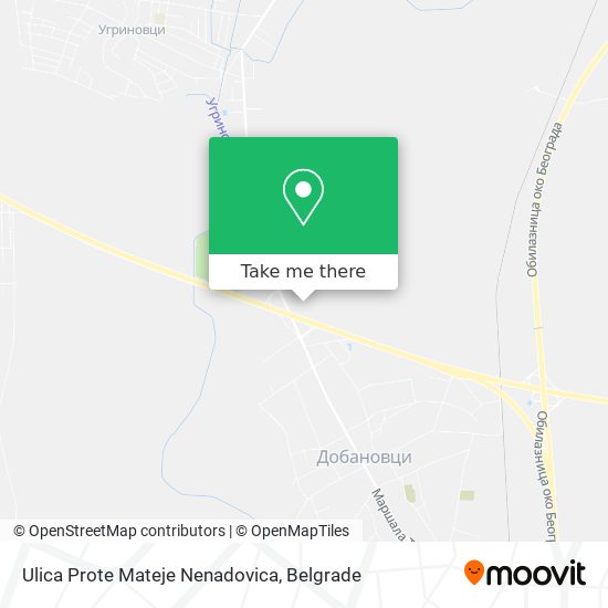 Ulica Prote Mateje Nenadovica map