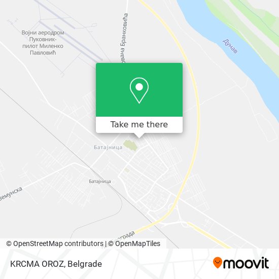 KRCMA OROZ map