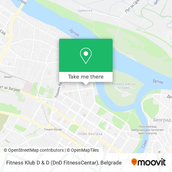 Fitness Klub D & D (DnD FitnessCentar) map