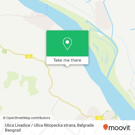 Ulica Livadice / Ulica Ritopecka strana map