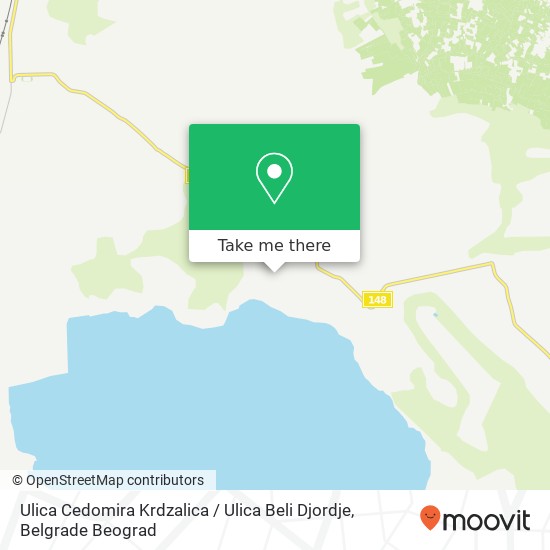 Ulica Cedomira Krdzalica / Ulica Beli Djordje map