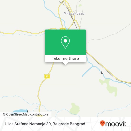 Ulica Stefana Nemanje 39 map