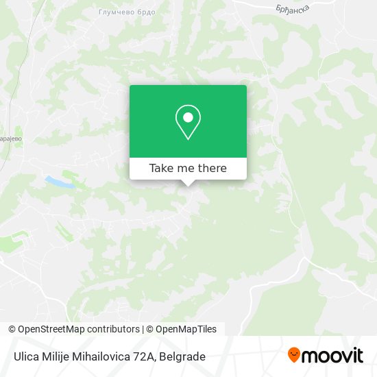 Ulica Milije Mihailovica 72А map