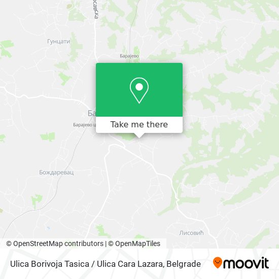 Ulica Borivoja Tasica / Ulica Cara Lazara map