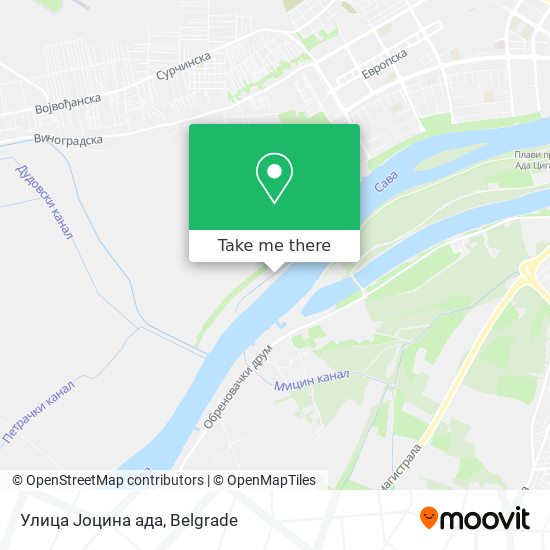 Улица Јоцина ада map