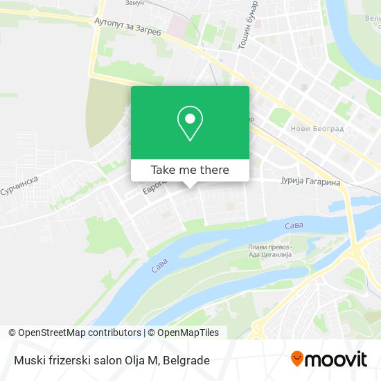 Muski frizerski salon Olja M map