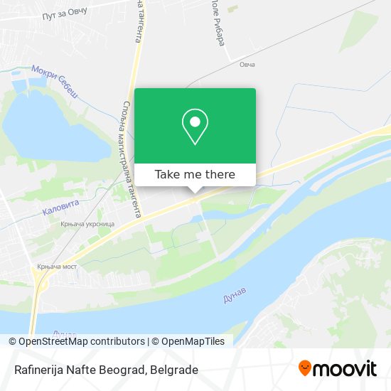 Rafinerija Nafte Beograd map