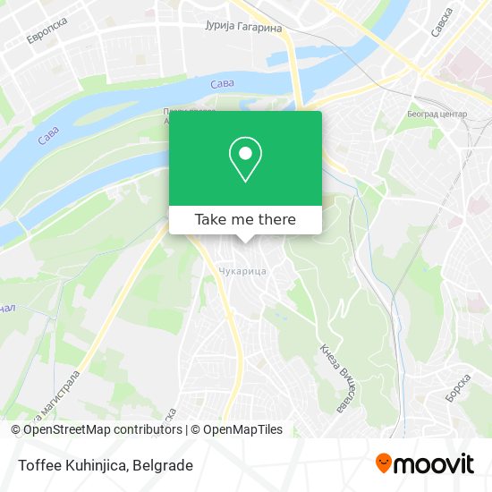 Toffee Kuhinjica map