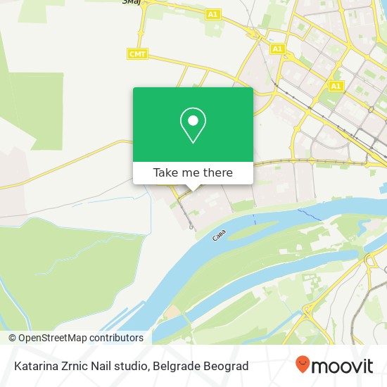 Katarina Zrnic Nail studio map