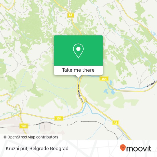 Kruzni put map