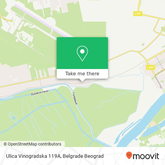 Ulica Vinogradska 119А map