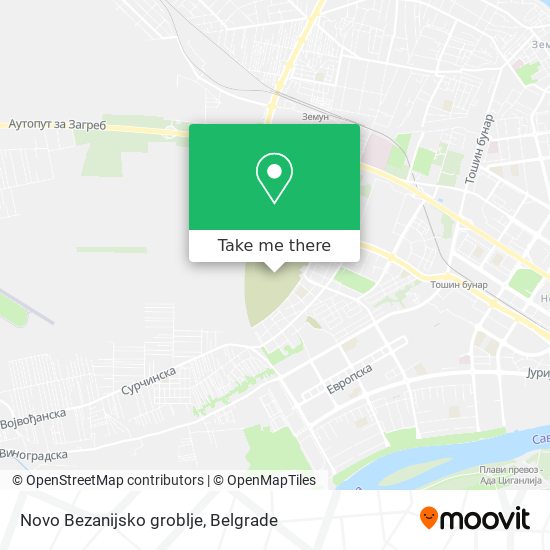 Novo Bezanijsko groblje map