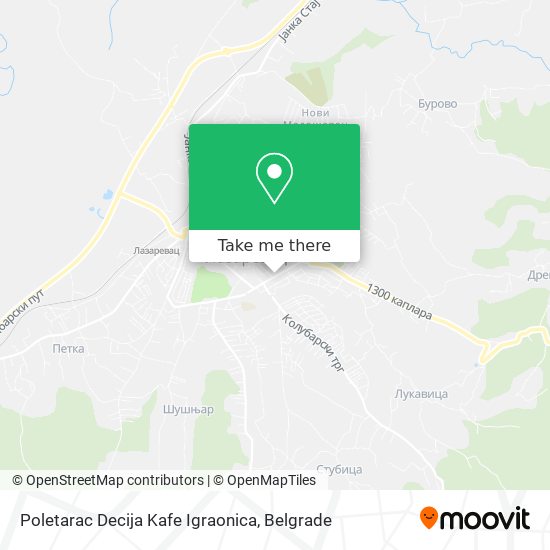 Poletarac Decija Kafe Igraonica map