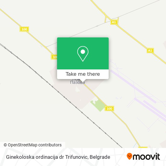 Ginekoloska ordinacija dr Trifunovic map