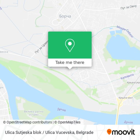 Ulica Sutjeska blok / Ulica Vucevska map