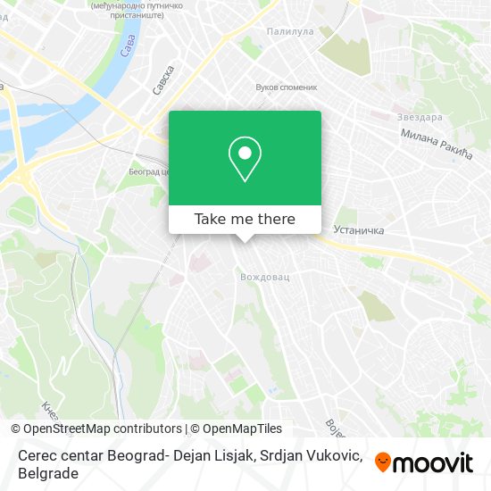 Cerec centar Beograd- Dejan Lisjak, Srdjan Vukovic map