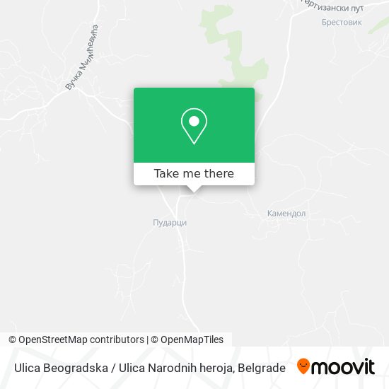 Ulica Beogradska / Ulica Narodnih heroja map