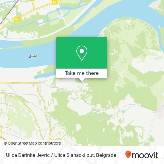 Ulica Darinke Jevric / Ulica Slanacki put map