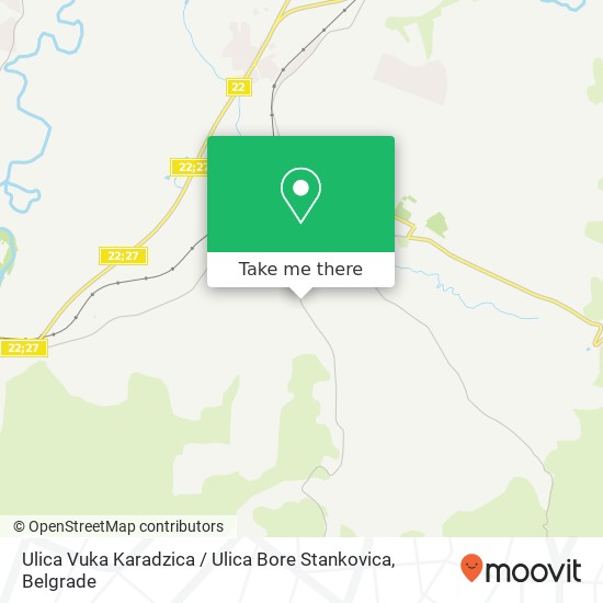 Ulica Vuka Karadzica / Ulica Bore Stankovica map