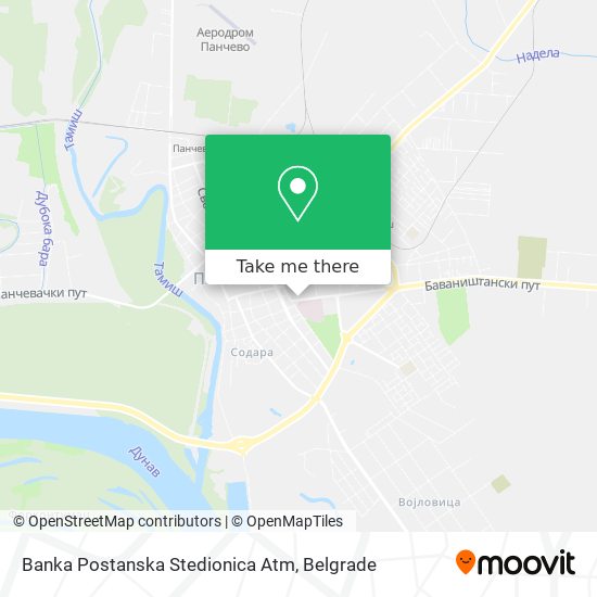 Banka Postanska Stedionica Atm map