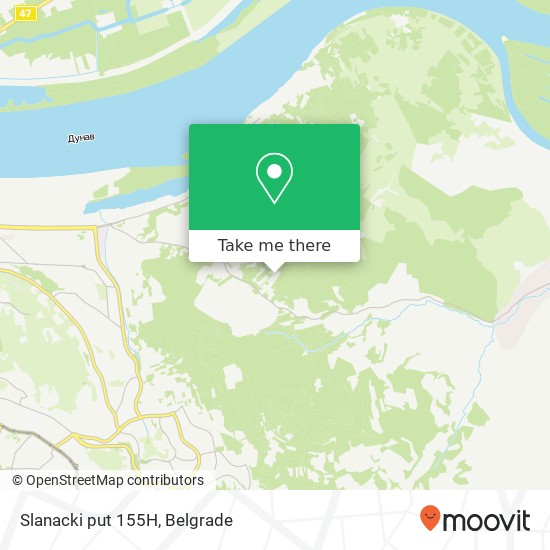 Slanacki put 155Н map