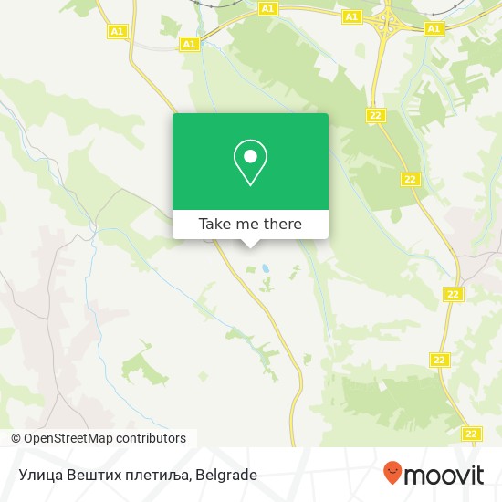 Улица Вештих плетиља map