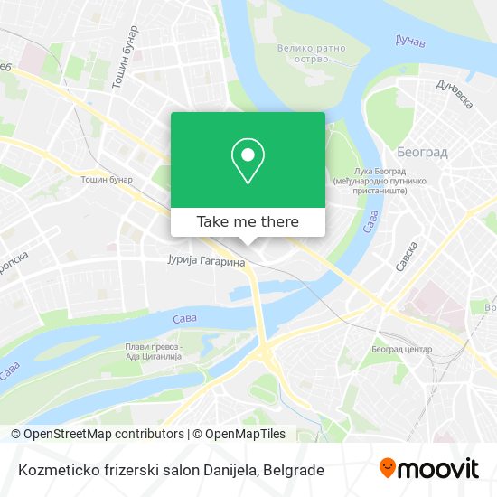 Kozmeticko frizerski salon Danijela map