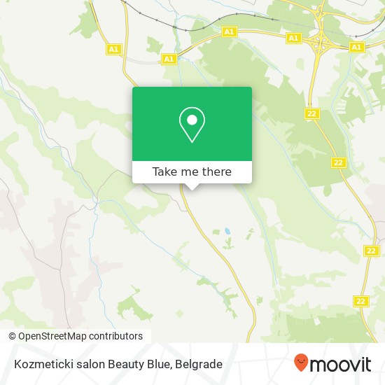 Kozmeticki salon Beauty Blue map