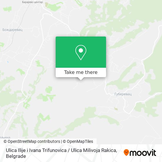 Ulica Ilije i Ivana Trifunovica / Ulica Milivoja Rakica map