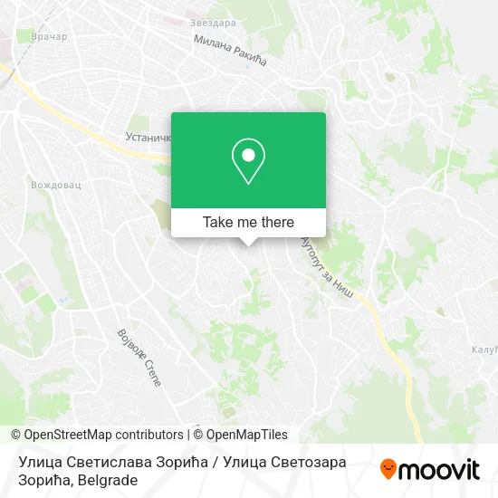 Улица Светислава Зорића / Улица Светозара Зорића map