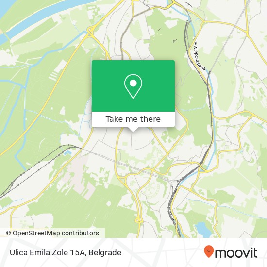 Ulica Emila Zole 15А map