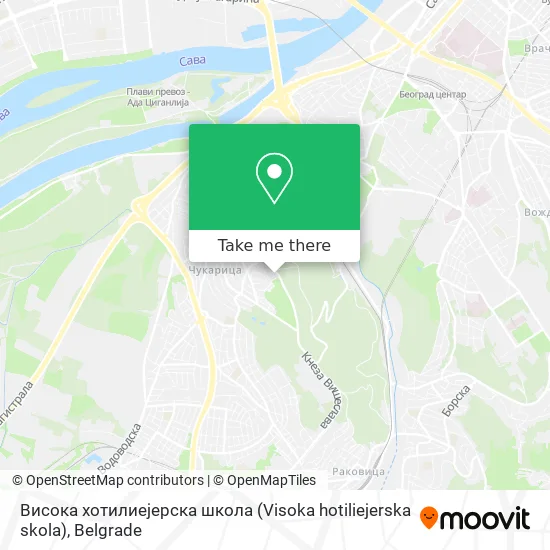 Висока хотилиејерска школа (Visoka hotiliejerska skola) map