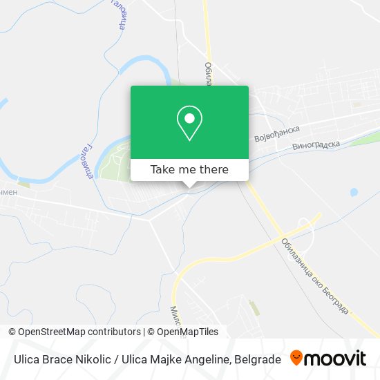 Ulica Brace Nikolic / Ulica Majke Angeline map