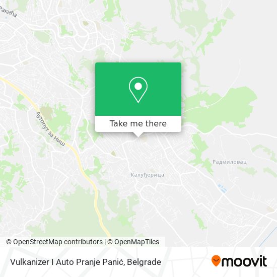 Vulkanizer I Auto Pranje Panić map