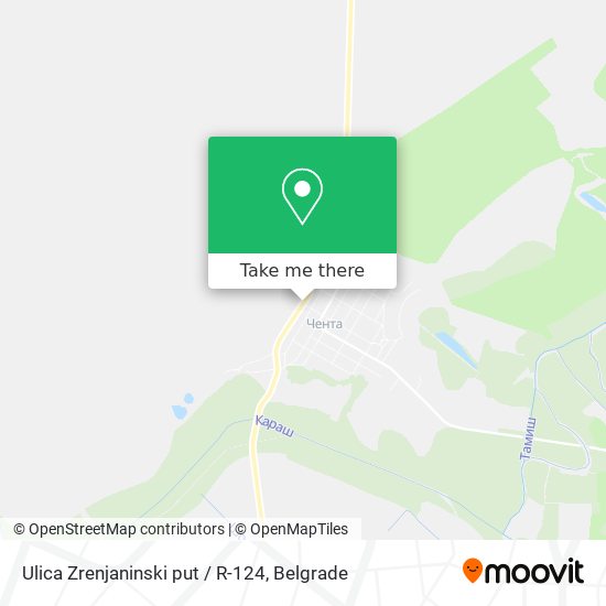 Ulica Zrenjaninski put / R-124 map