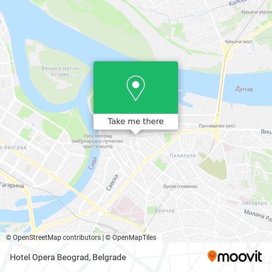 Hotel Opera Beograd map