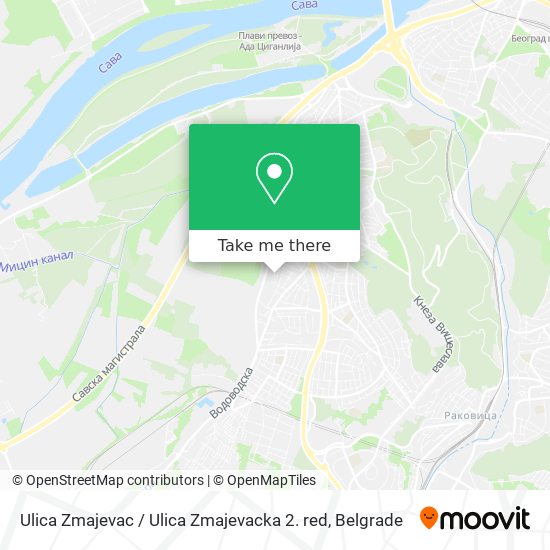 Ulica Zmajevac / Ulica Zmajevacka 2. red map