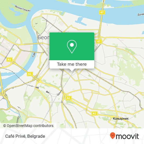 Café Privé map