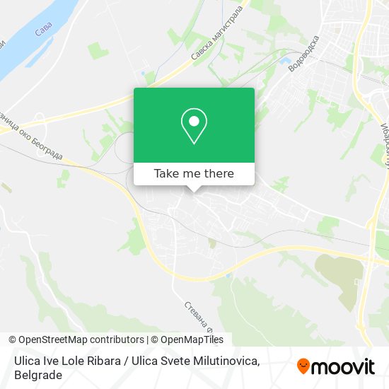 Ulica Ive Lole Ribara / Ulica Svete Milutinovica map