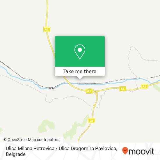 Ulica Milana Petrovica / Ulica Dragomira Pavlovica map