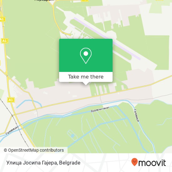 Улица Јосипа Гајера map