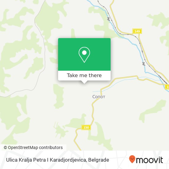 Ulica Kralja Petra I Karadjordjevica map