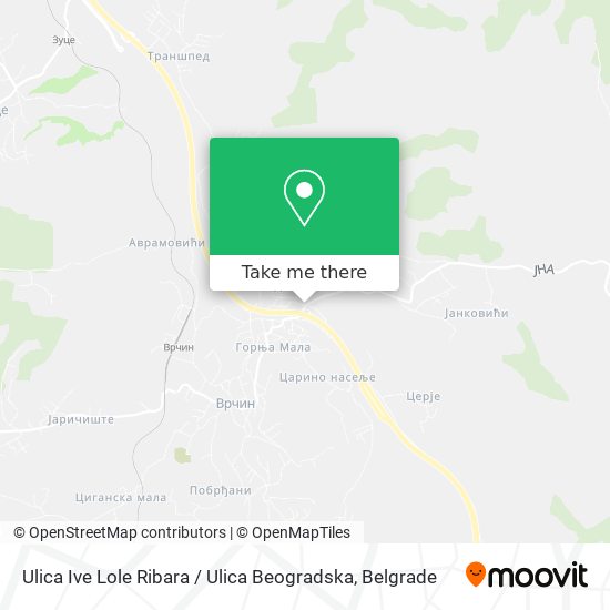 Ulica Ive Lole Ribara / Ulica Beogradska map